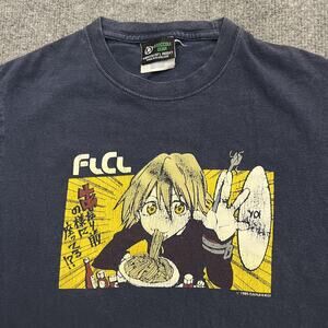 Vintage FLCL Shirt Adult Small Broccoli Gear 90s Anime Haruko Ramen Graphic Tee